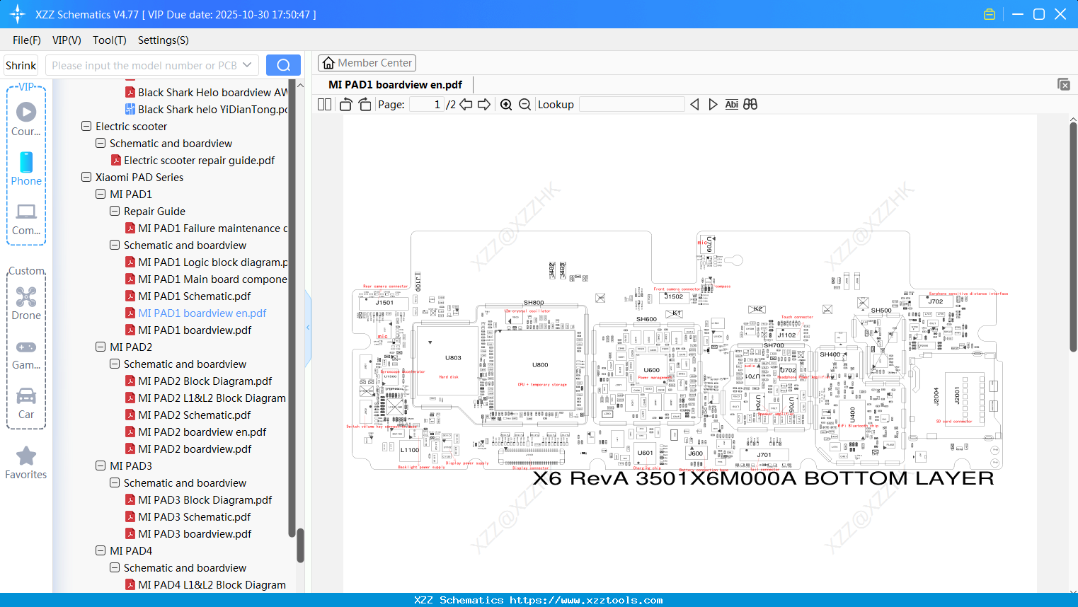 Xiaomi MI PAD1 Boardview En